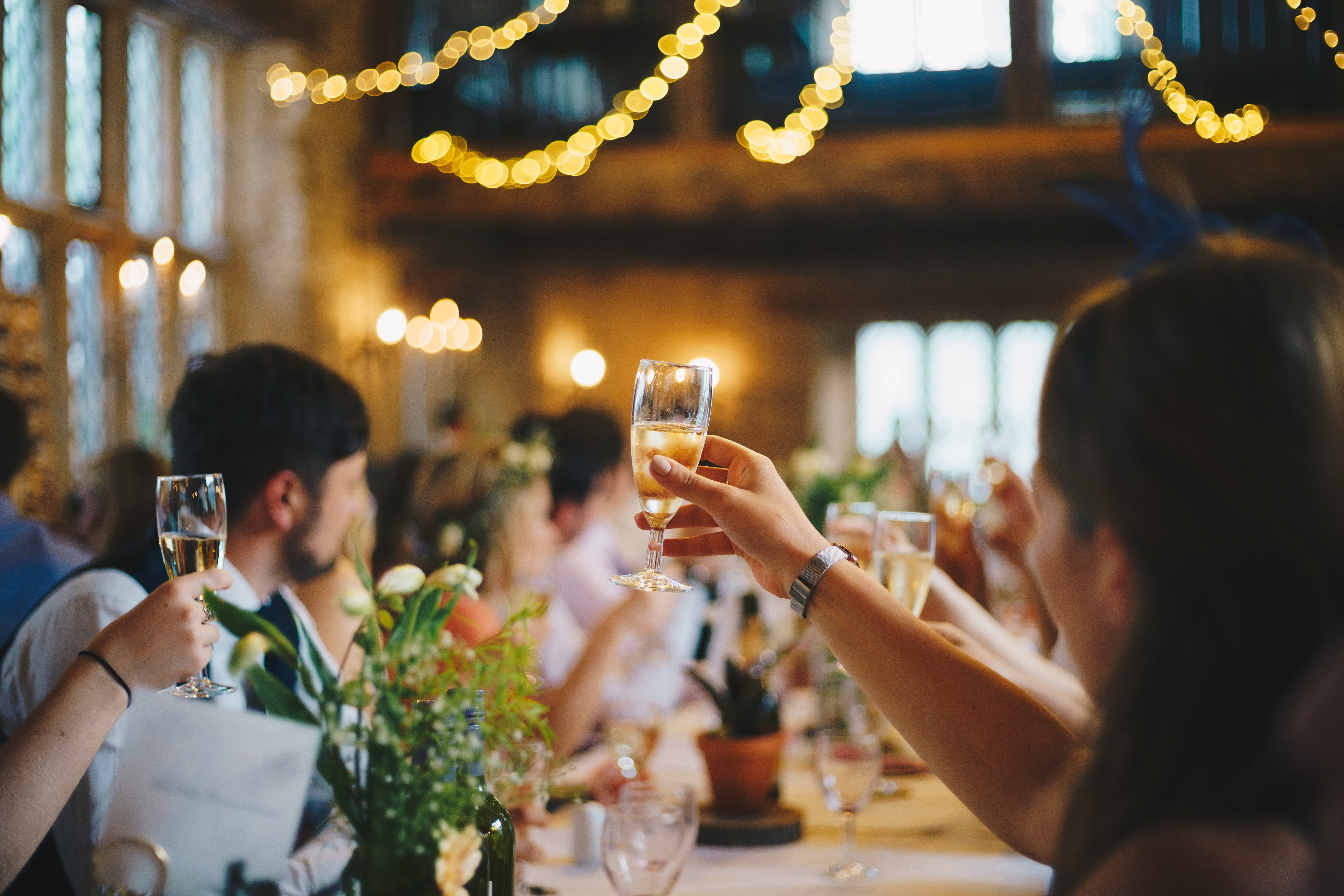 wedding, party, glass, reception, speech